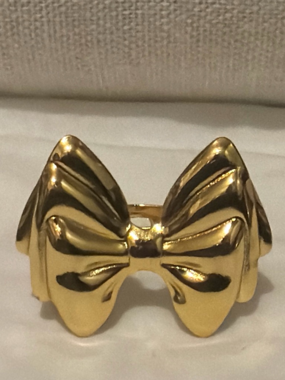 Gold Bow Statement Ring - Women Accessories